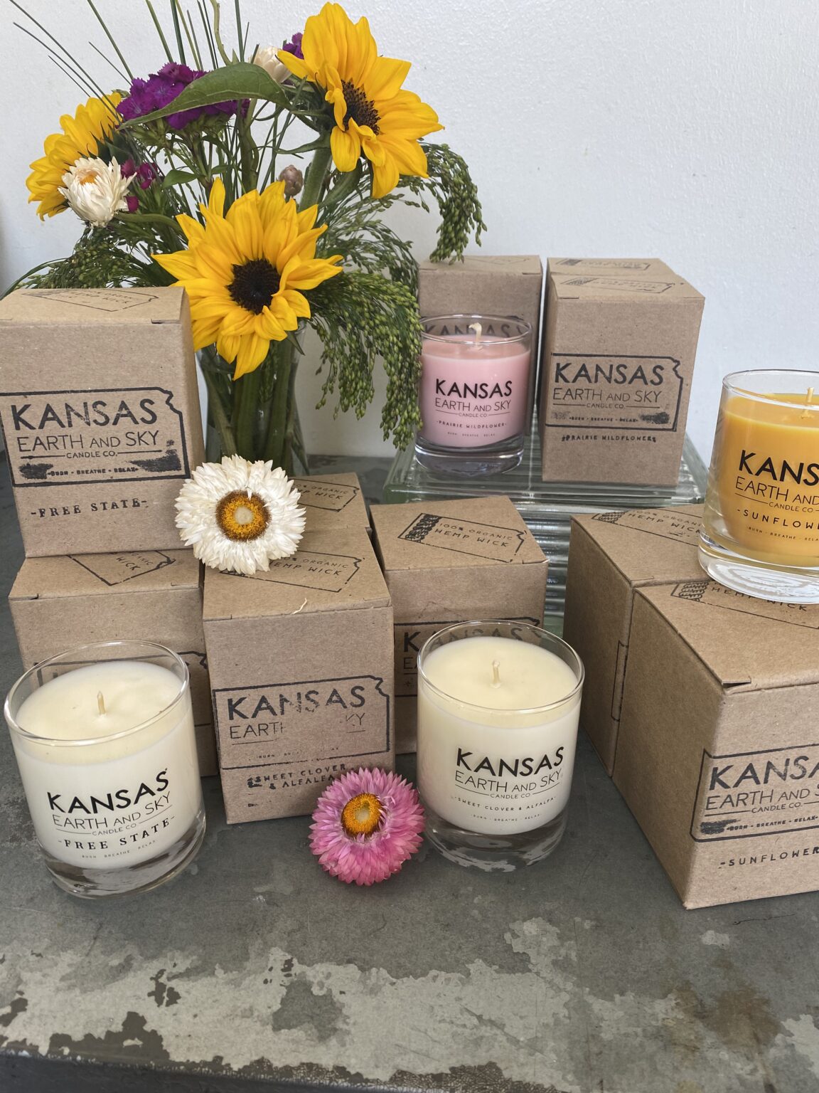 Kansas Earth and Sky Candles Bloom Wichita Ltd
