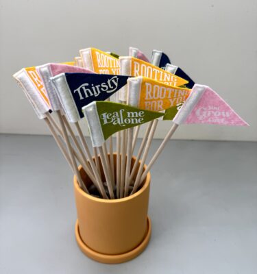 Novelty Pennant Flags - Plants