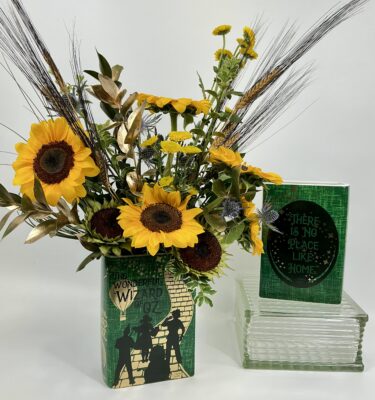 Wizard of Oz Arrangement in Novelty Book Vase